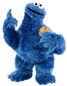 Cookie Monster Day - What is a hyperbole about Cookie Monster?