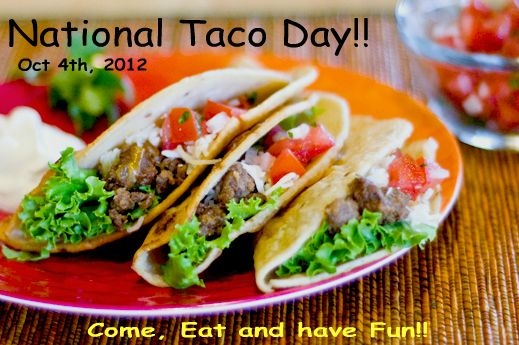 Are you prepared for National Taco and National Vodka day?