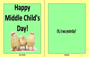 Middle Child Day - Why do middle school children these days use such offensive language?