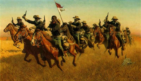 why did the buffalo soldiers spend time in school when they were enlisted?