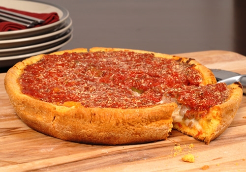 How can I make a deep dish pizza?