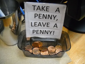 if you find a penny its your lucky day.....?