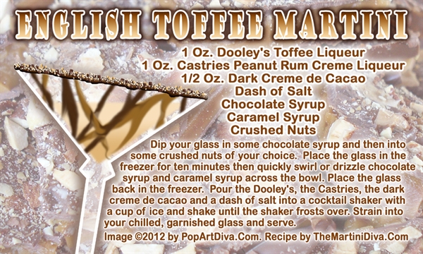 ENGLISH TOFFEE MARTINI for National English Toffee Day