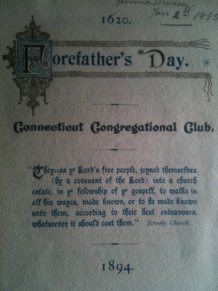 Club's Forefathers Day
