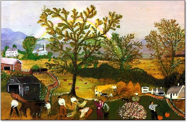 how can i tell orignal grandma moses painting an what its worth?
