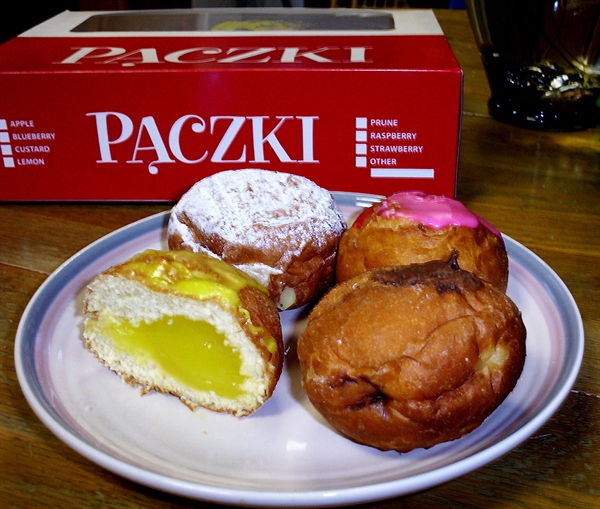 Assorted paczki in the United