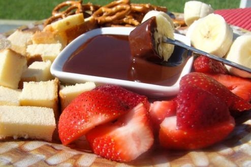 easy chocolate fondue recipe?