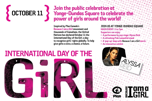Spiritually speaking, did you know that the 11th is the International Day of The Girl?