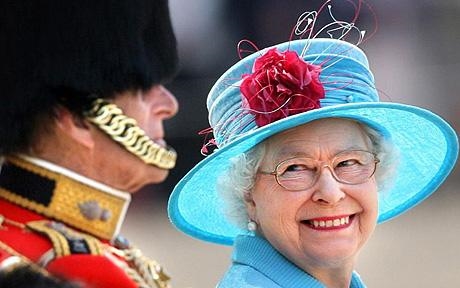 Queen Elizabeth II smiles with