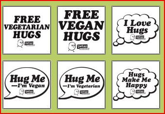 Who celebrated hug a vegetarian day?