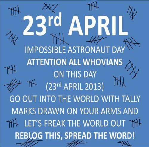 Celebrating impossible astronaut day?