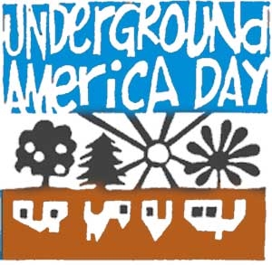 Underground America Day - people living underground black & white film?