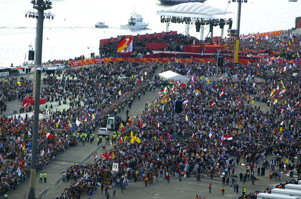 Where will World Youth Day (with the Pope) in 2010 be held?