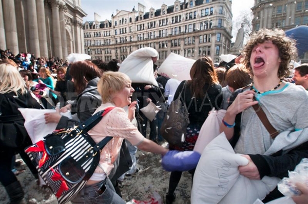 Who Is Taking Part In International Pillow Fight Day?