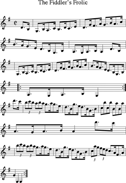 The Fiddler's Frolic (Irish Folk Song) (Ireland) sheet music for ...
