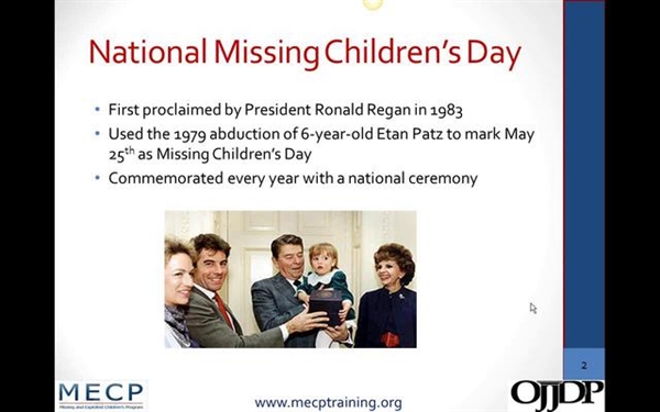 National Missing Childrens Day?