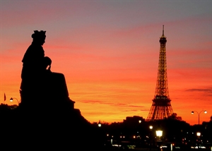 National Share A Sunset With Your Lover Month - Parisian Sunset photo (above)