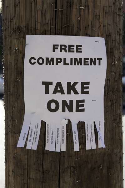 Did you know that today is...NATIONAL GIVE A COMPLIMENT DAY?