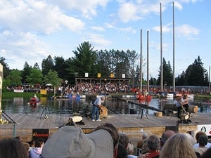 World Lumberjack Championships - The Lumberjack World Championships are held each year since 1960. Of the following three events?