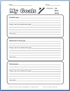 Kids' Goal Setting Week - How involved are you in your kid's education?