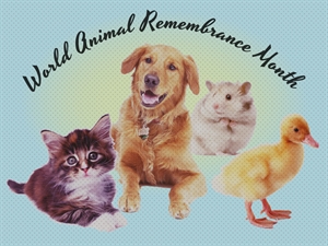World Animal Remembrance Month - according to the Bible? the jewish new year is in the month of Aviv?