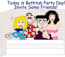 Bathtub Party Day - Any GREAT party themes or ideas for a 33rd B-day party?