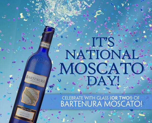 Twitter / BartenuraBlue: It's "National Moscato Day"!! ...