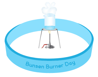 How hot is a Bunsen Burner at roaring flame?
