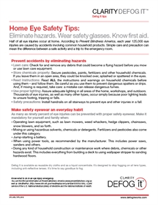 Home Eye Safety Month - halloween safety precautions?