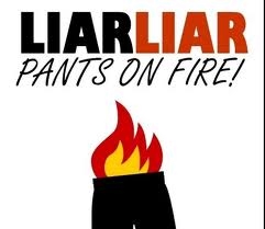 Liar, liar, pants on fire.....?
