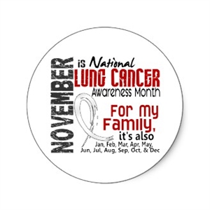 Lung Cancer Awareness Month - Why isn't there a prostate cancer awareness month? Or a lungbrain cancer awareness month?