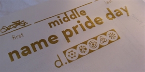 Middle Name Pride Day - So today is middle name pride day.?