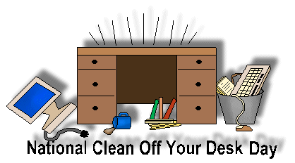When you leave work for the day, do you clean off your desk or leave it messy?