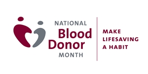National Volunteer Blood Donor Month - January is national what month in the US?
