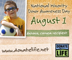 Lifeline of Ohio - Aug. 1 is National Minority Donor Awareness Day