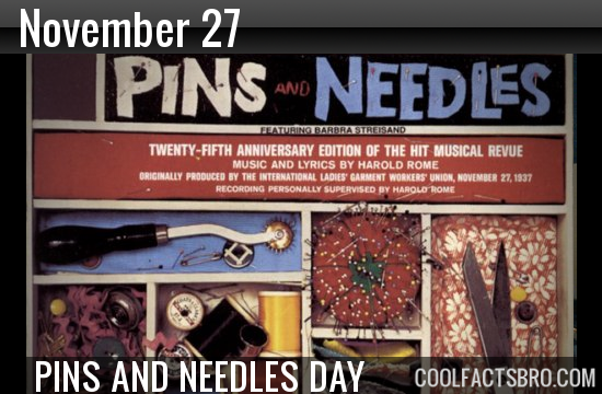 Pins and needles?