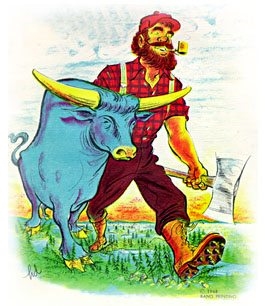 What inventions did Paul Bunyan make?