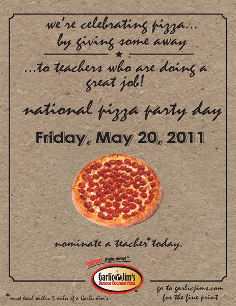 whoes ever heard of national pizza party day?