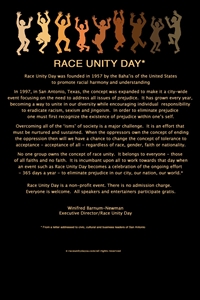 Race Unity Day - Will people of all races ever truly be united as brothers and sisters?
