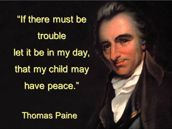 who would you say is similar to Thomas Paine in present day?