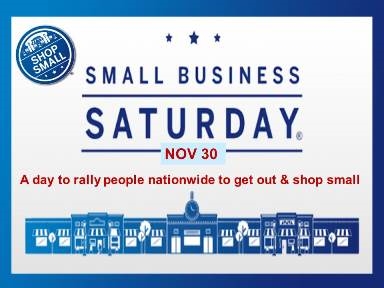 It's Small Business Saturday.