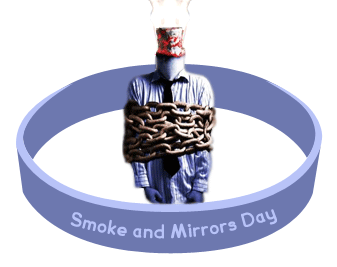 What does some people are all smoke and mirrors mean?