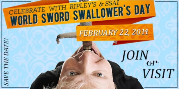 President Proclaims World Sword Swallower's Day 2014