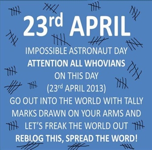 Impossible Astronaut Day - Celebrating impossible astronaut day?