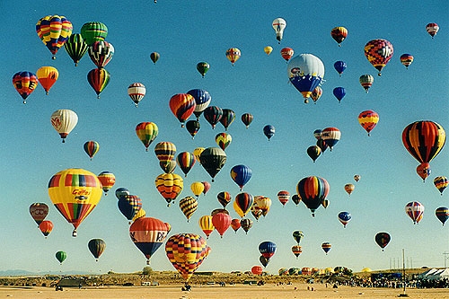 I am doing a speech on the Albuquerque Balloon Fiesta - what would be a good attention getter?