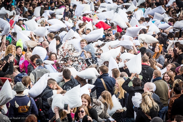 san francisco valentine’s day pillow fight?