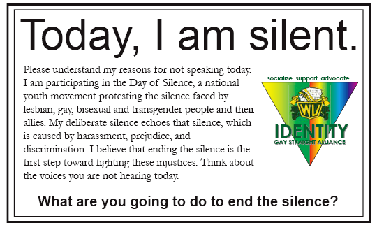 This Fridays day of silence?